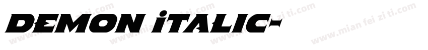 Demon Italic字体转换